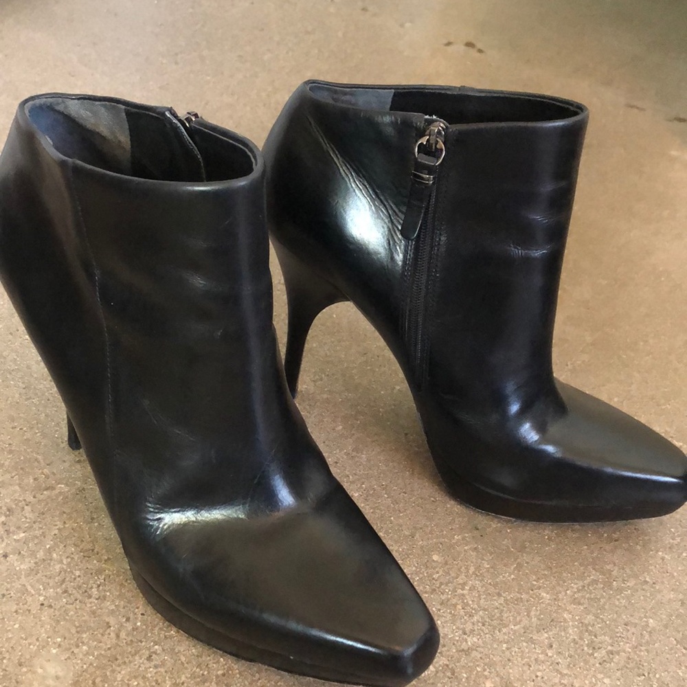 Via Spiga Bootie, Blk, 10M.   Real leather booties but too tall for my arch.